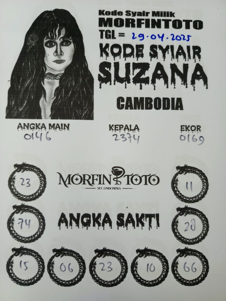 SYAIR TOGEL SENTANA CAMBODIA 29 APRIL 2025