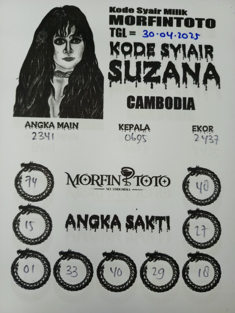 SYAIR TOGEL SENTANA CAMBODIA 30 APRIL 2025