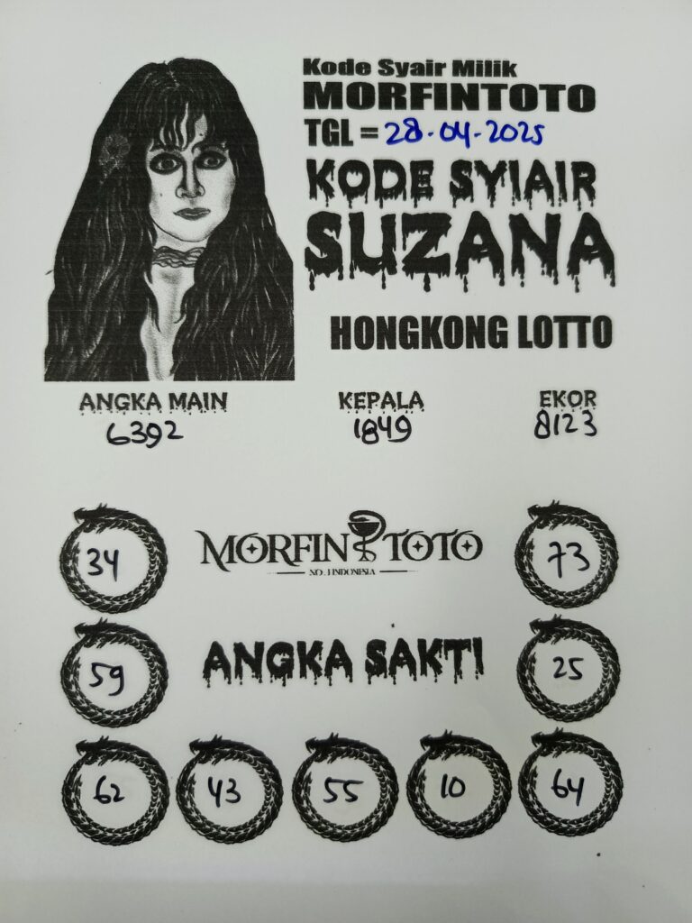 SYAIR TOGEL BABI NGEPET HONGKONG LOTTO 28 APRIL 2025