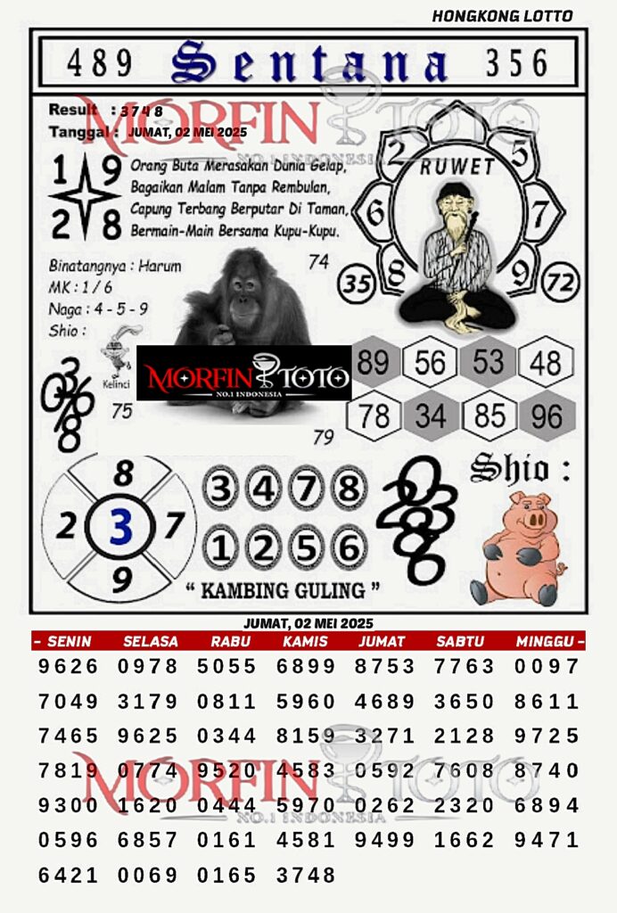 SYAIR TOGEL SENTANA HONGKONG LOTTO 01 MEI 2025