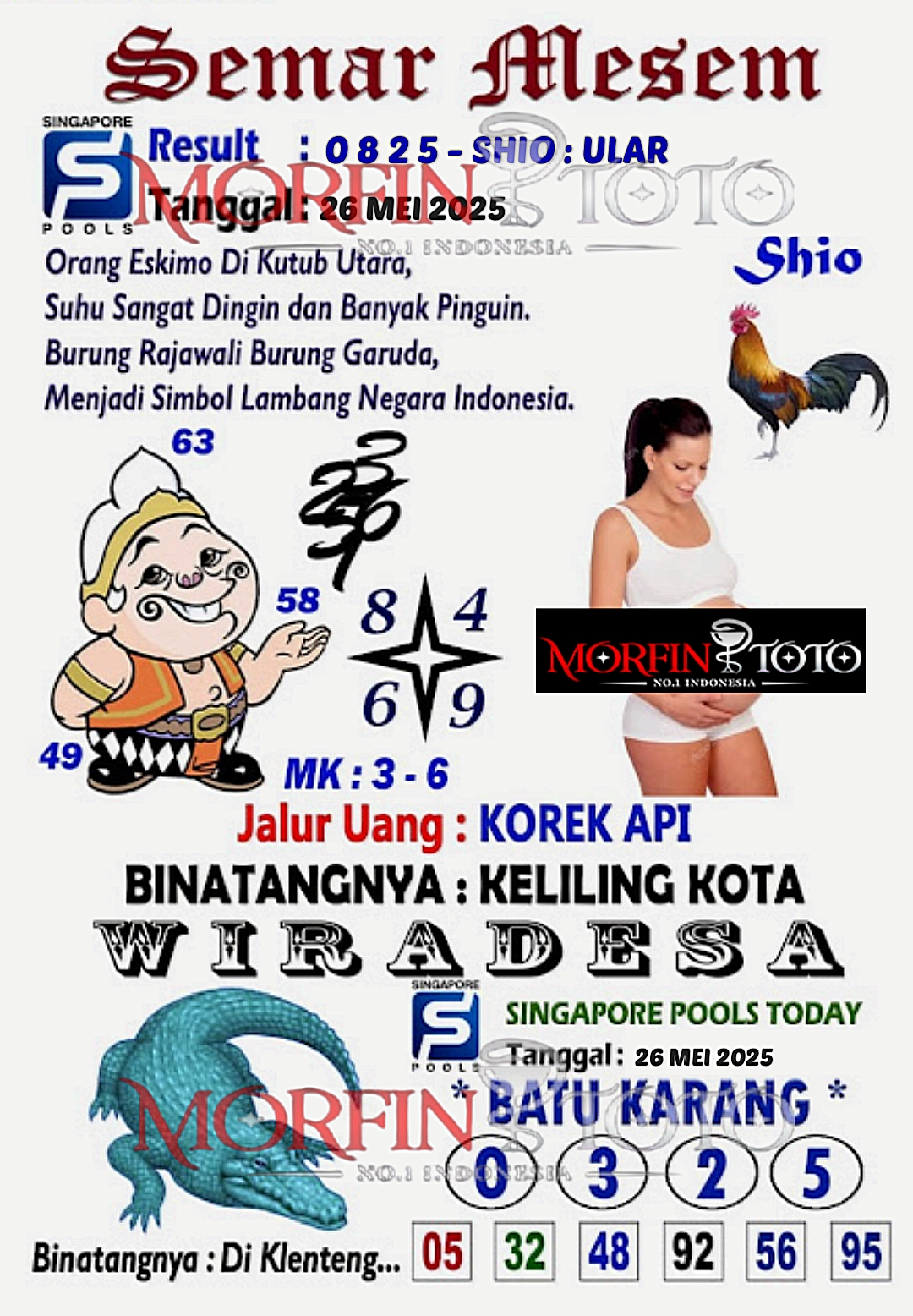 SYAIR TOGEL SEMAR MESEM SINGAPORE 26 MEI 2025