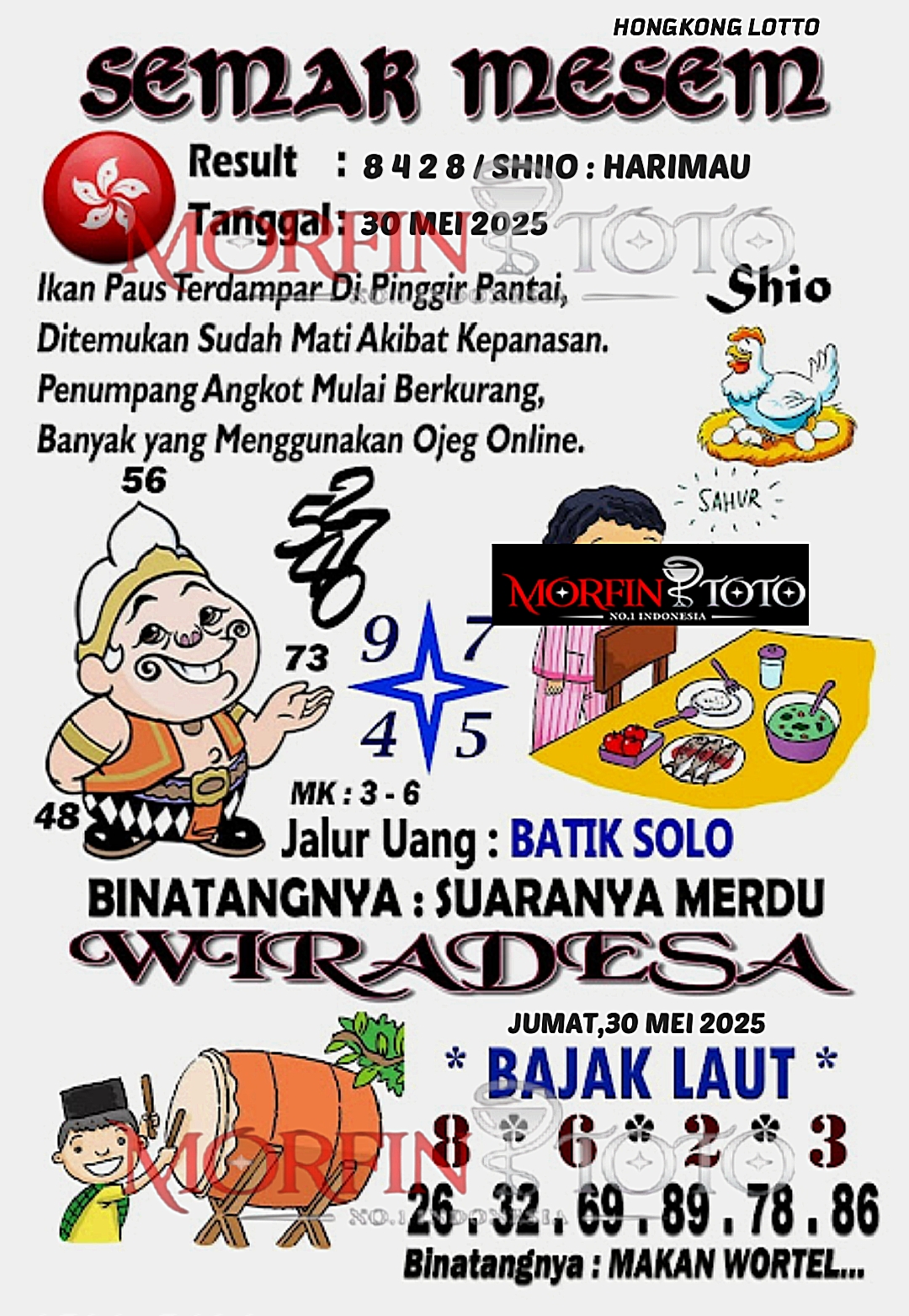 SYAIR TOGEL SEMAR MESEM HONGKONG LOTTO 30 MEI 2025