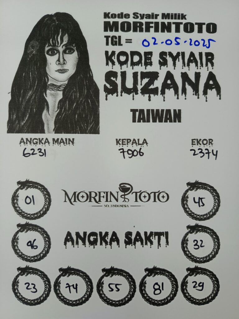 SYAIR TOGEL SUZANA TAIWAN 02 MEI 2025