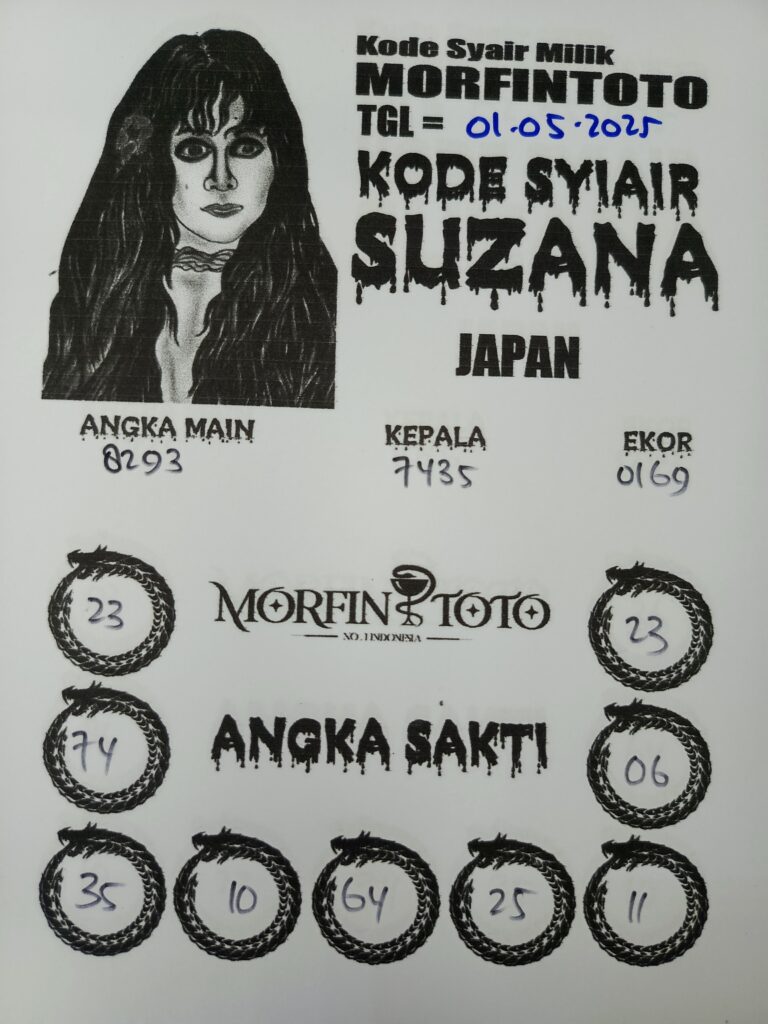 SYAIR TOGEL SUZANA JAPAN 01 MEI 2025