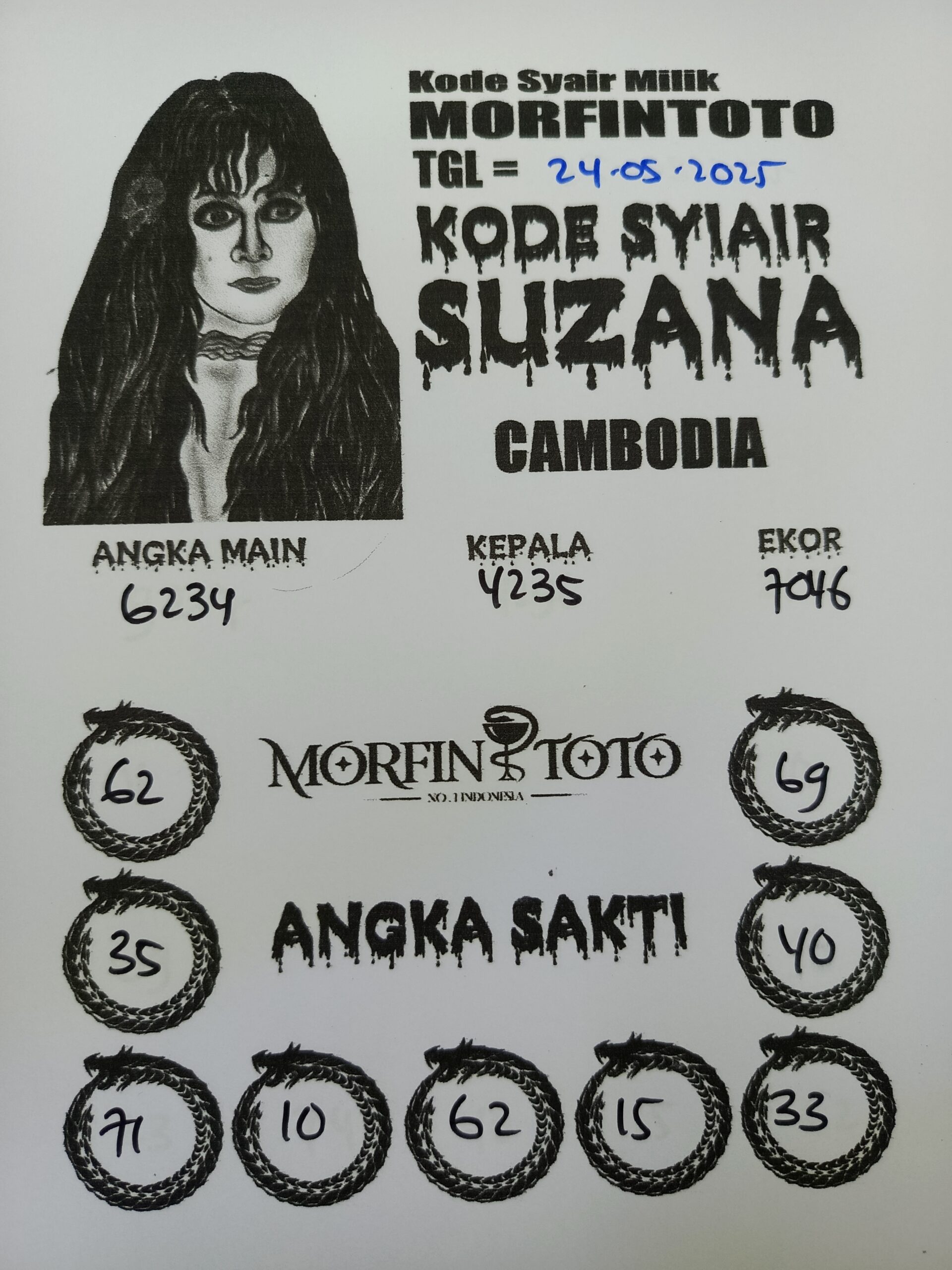SYAIR TOGEL SUZANA CAMBODIA 24 MEI 2025