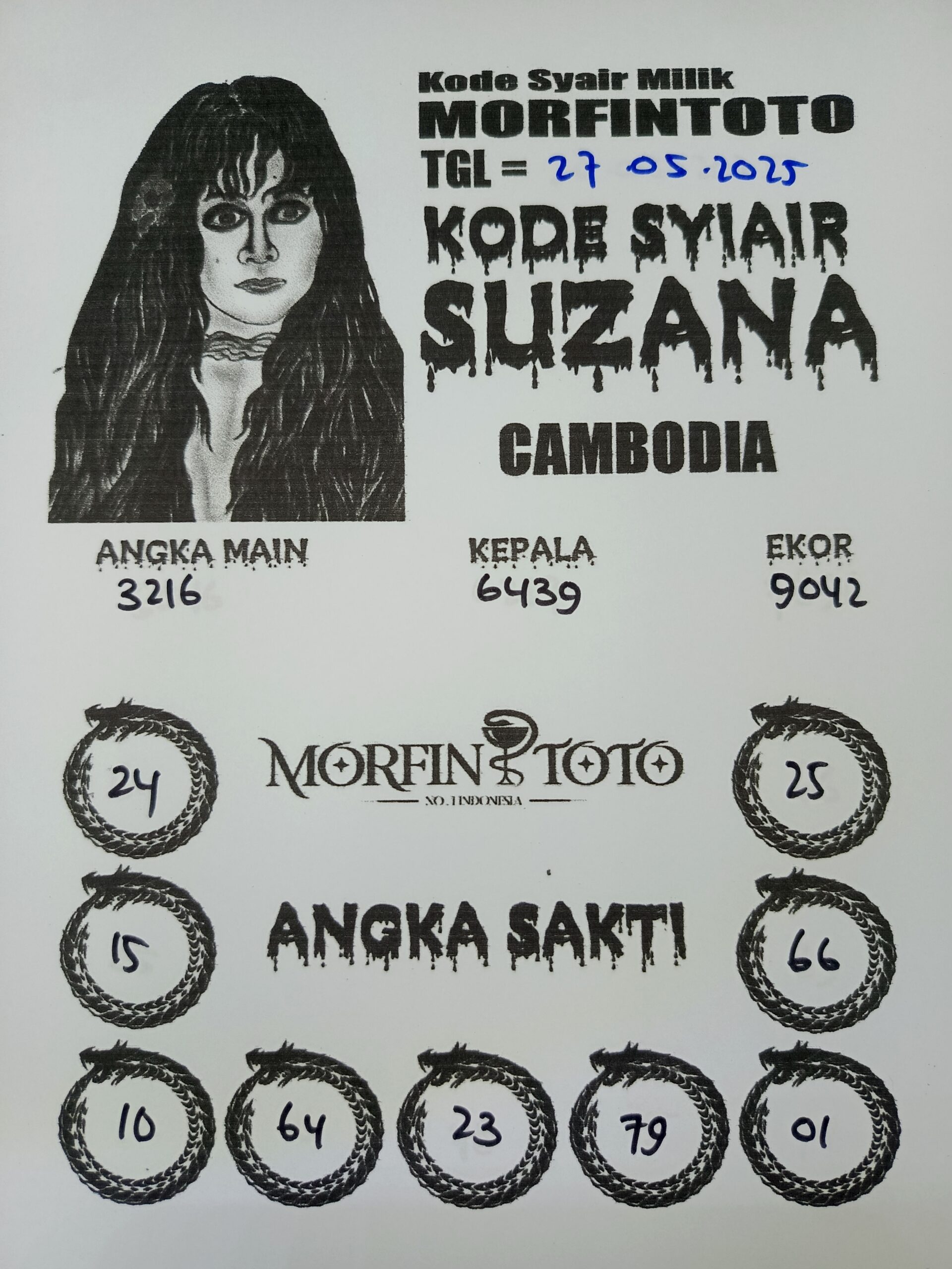 SYAIR TOGEL SUZANA CAMBODIA 27 MEI 2025