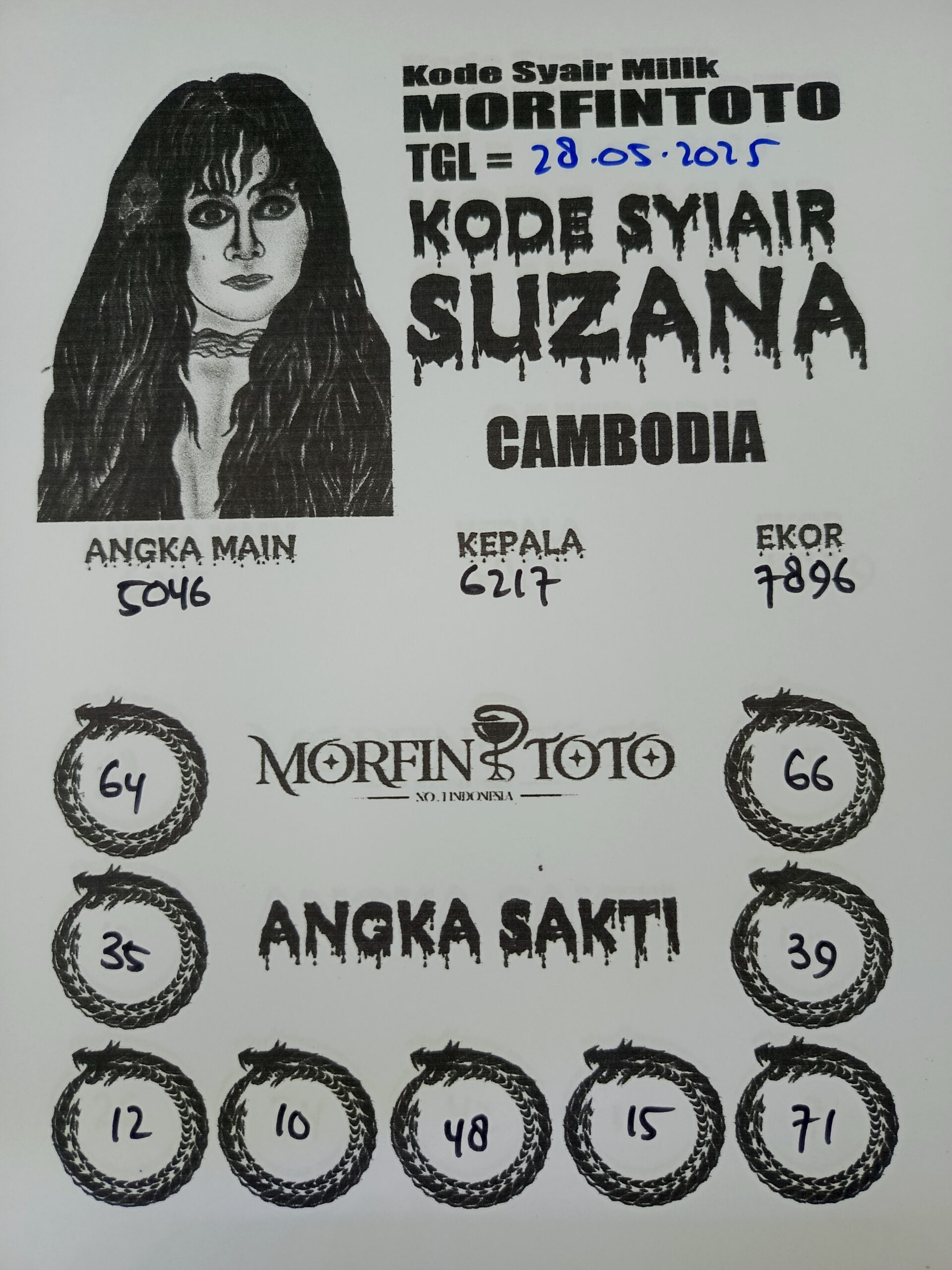 SYAIR TOGEL SUZANA CAMBODIA 28 MEI 2025
