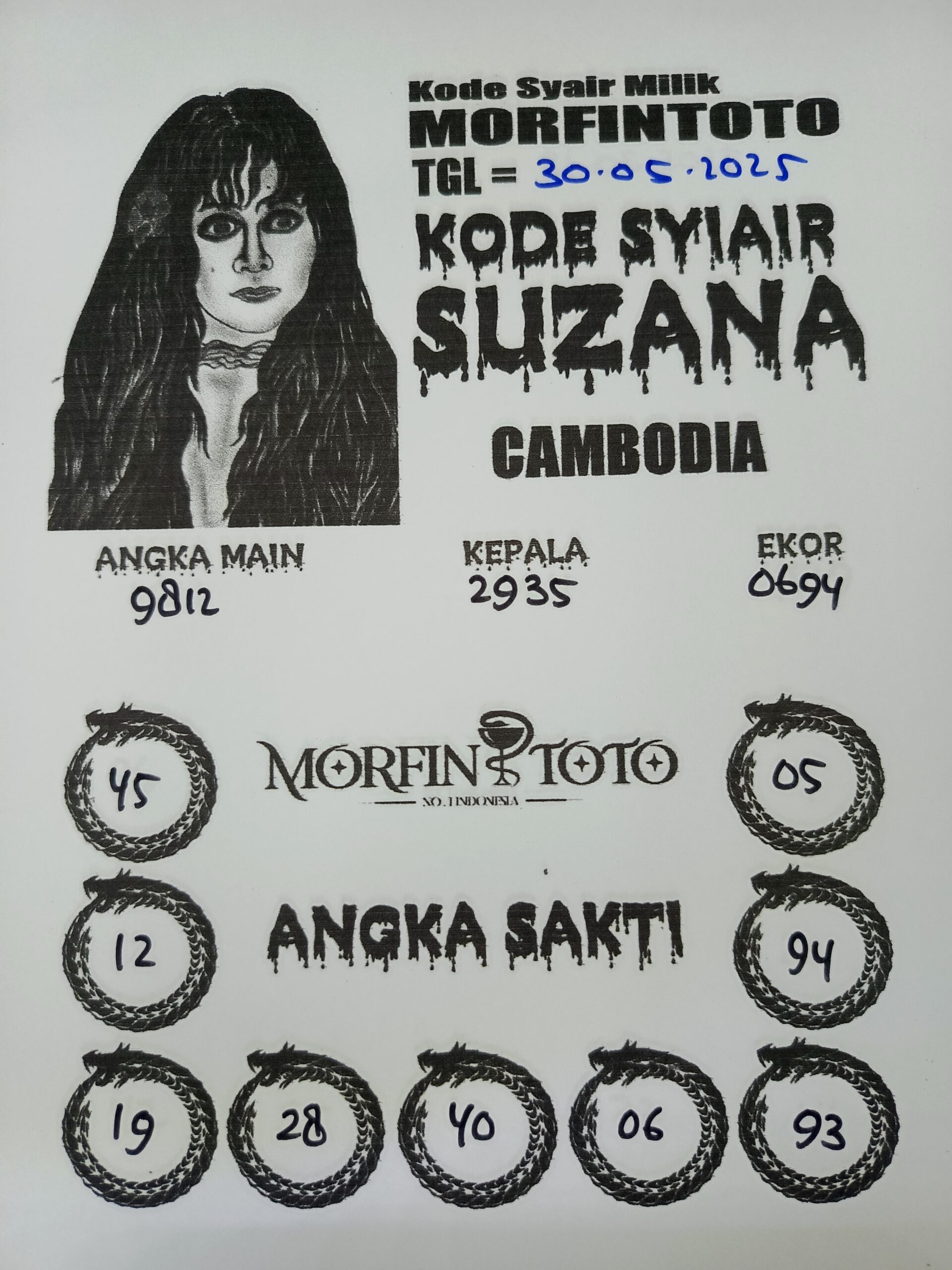 SYAIR TOGEL SUZANA CAMBODIA 30 MEI 2025
