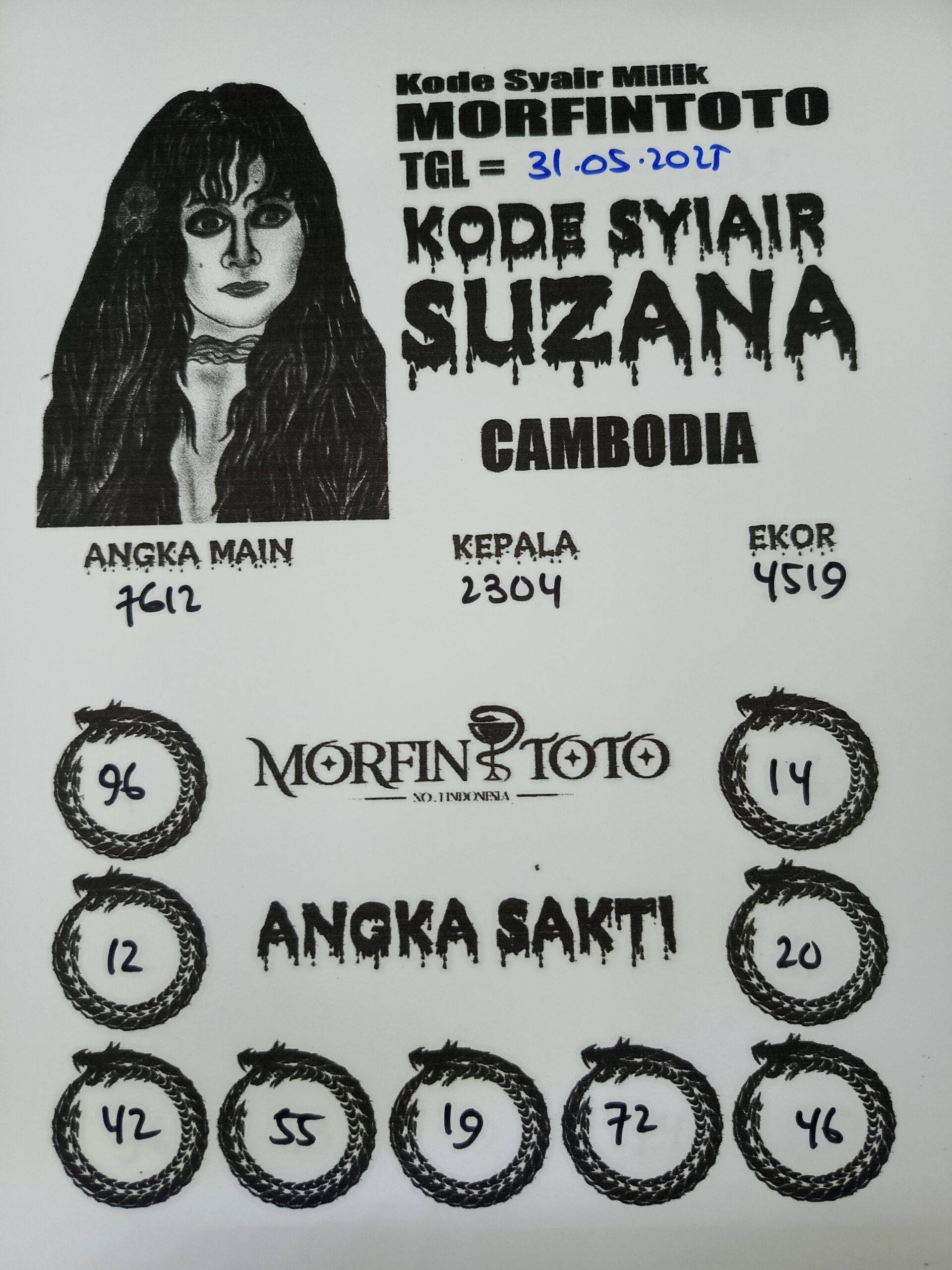 SYAIR TOGEL SUZANA CAMBODIA 31 MEI 2025