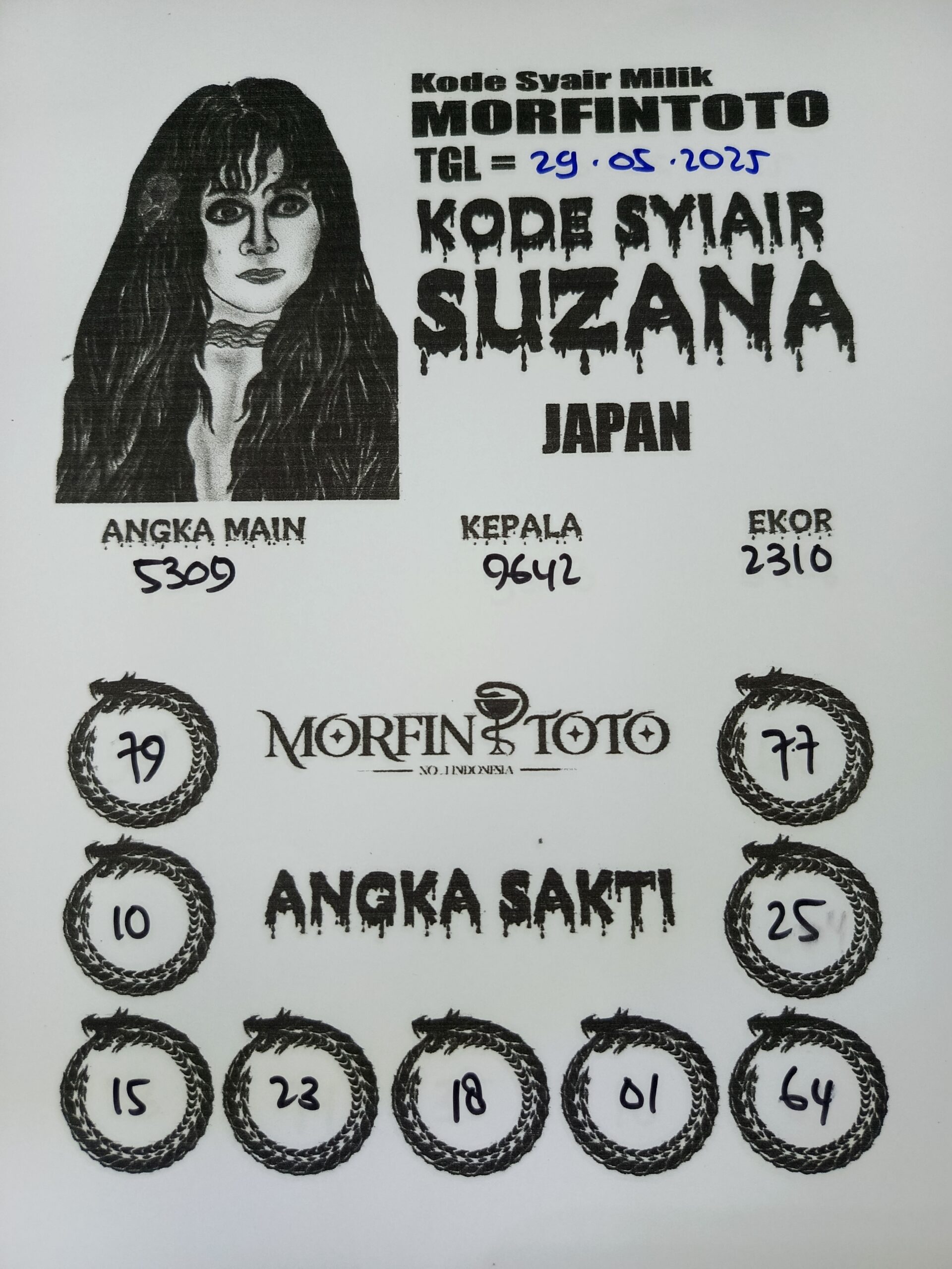 SYAIR TOGEL SUZANA JAPAN 29 MEI 2025