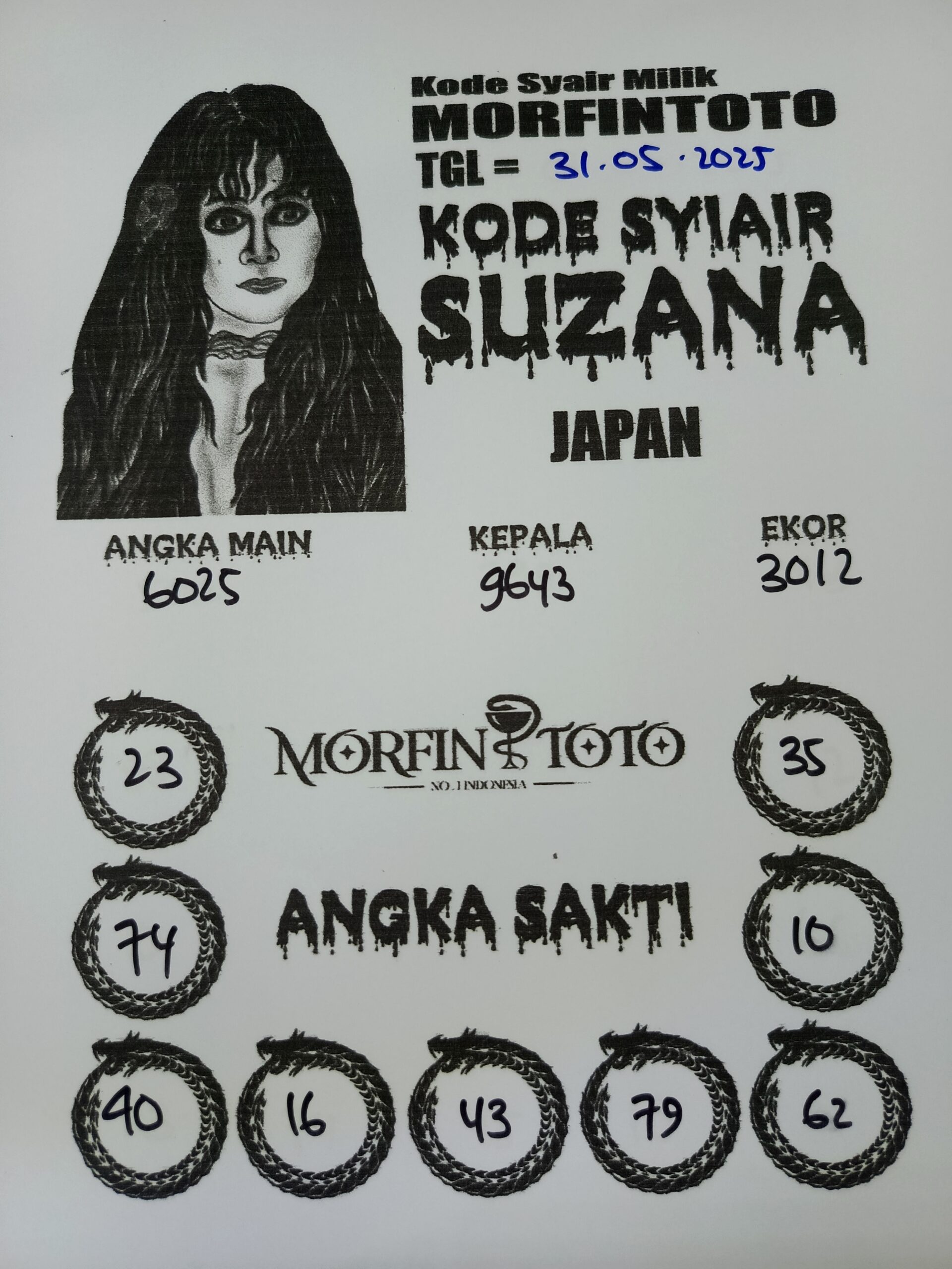 SYAIR TOGEL SUZANA JAPAN 31 MEI 2025