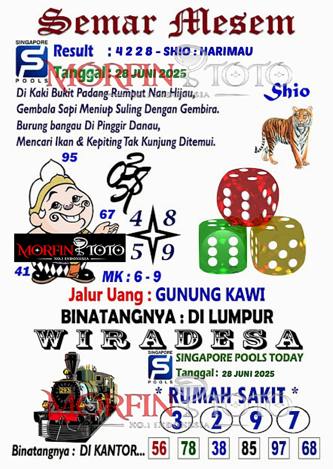 SYAIR TOGEL SEMAR MESEM SINGAPORE 28 JUNI 2025