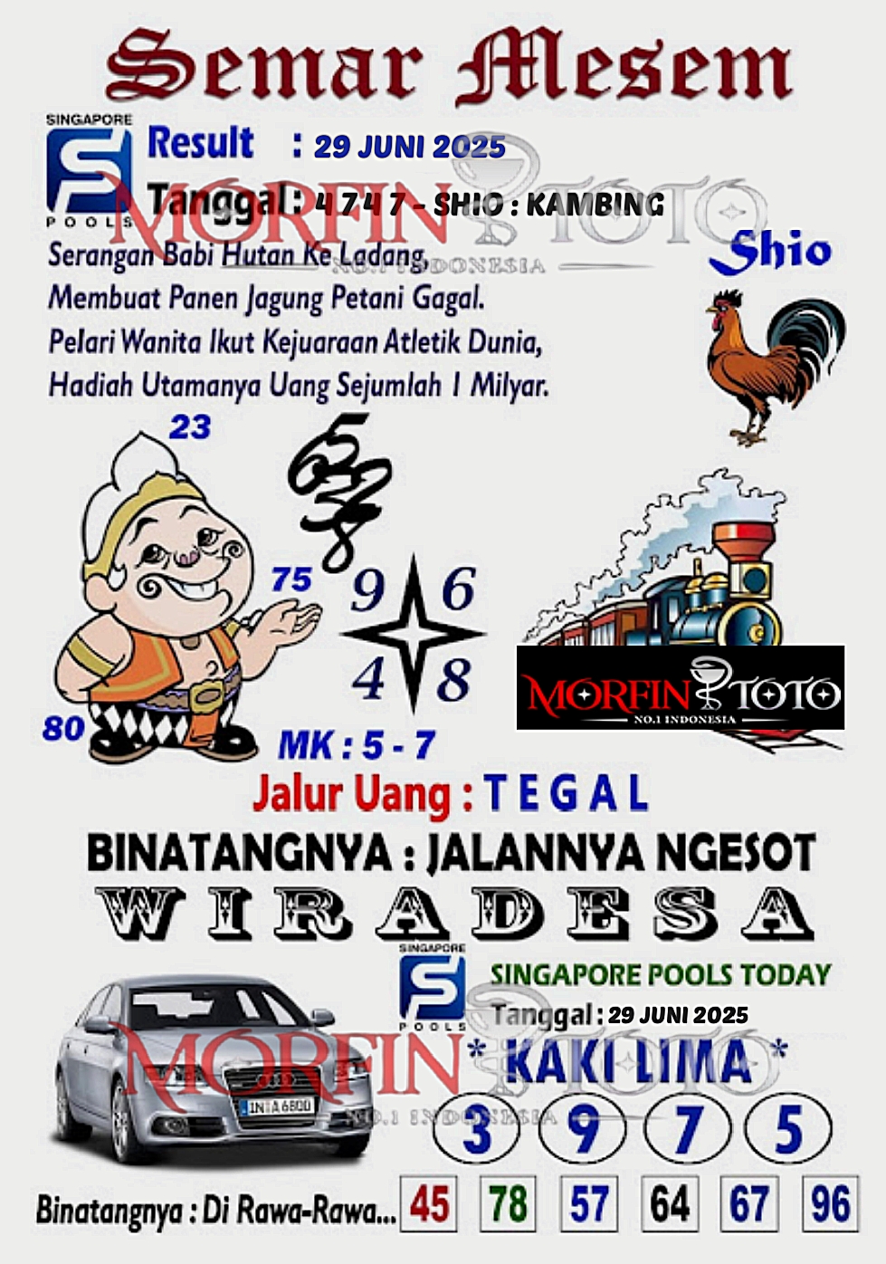 SYAIR TOGEL SEMAR MESEM SINGAPORE 29 JUNI 2025