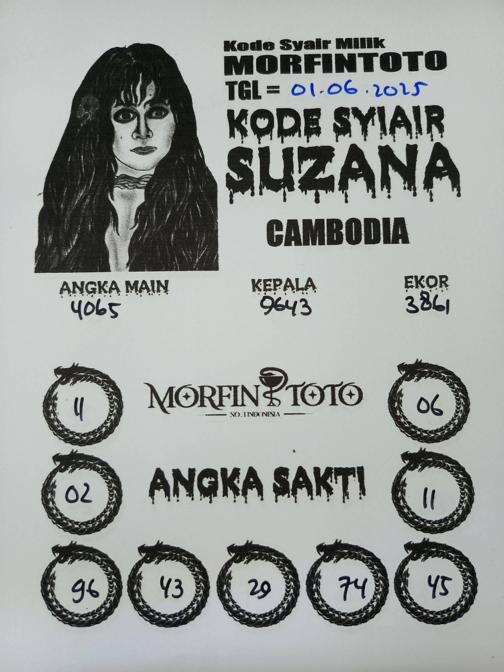 SYAIR TOGEL SUZANA CAMBODIA 01 JUNI 2025