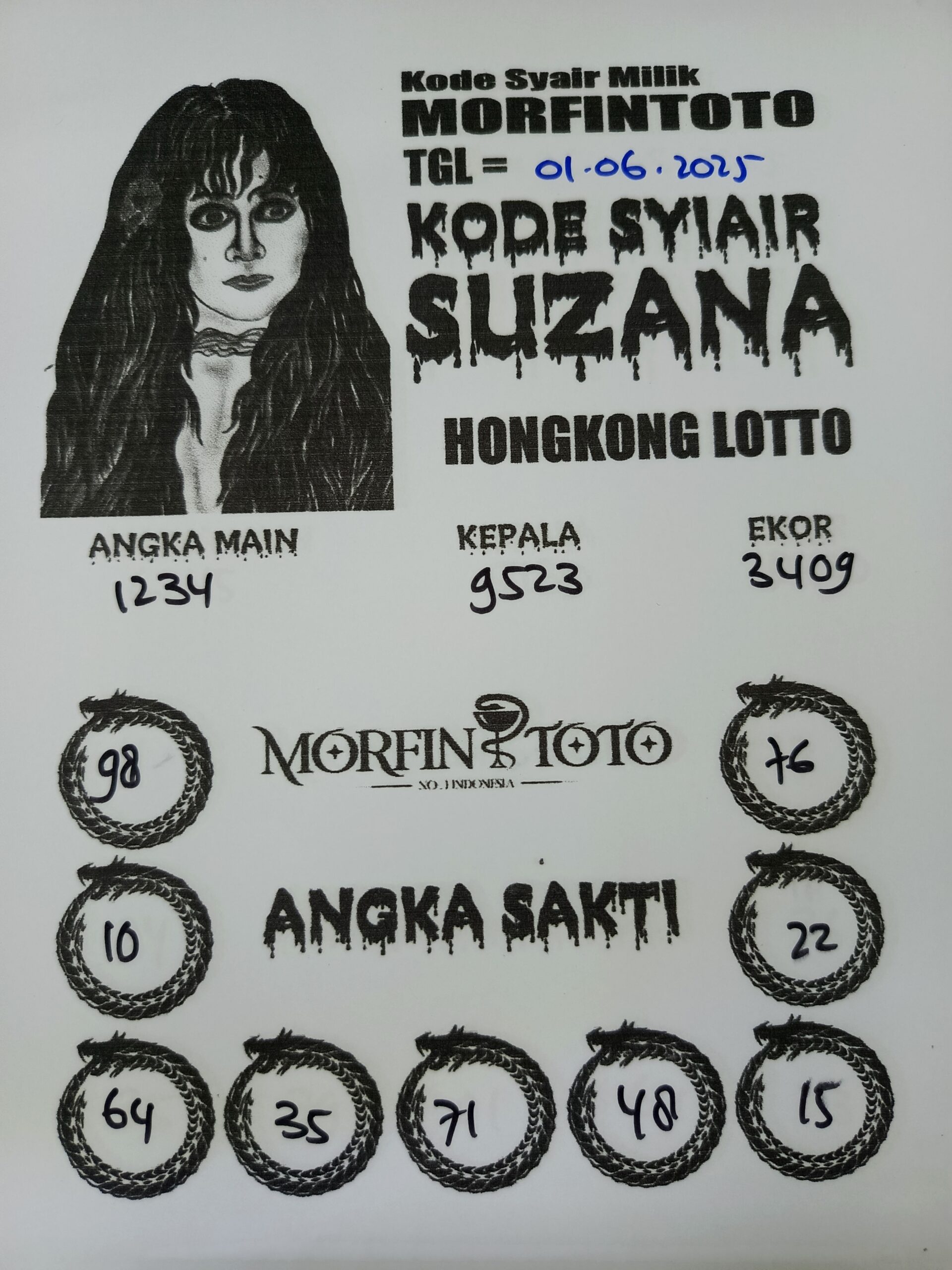 SYAIR TOGEL SUZANA HONGKONG LOTTO 01 JUNI 2025