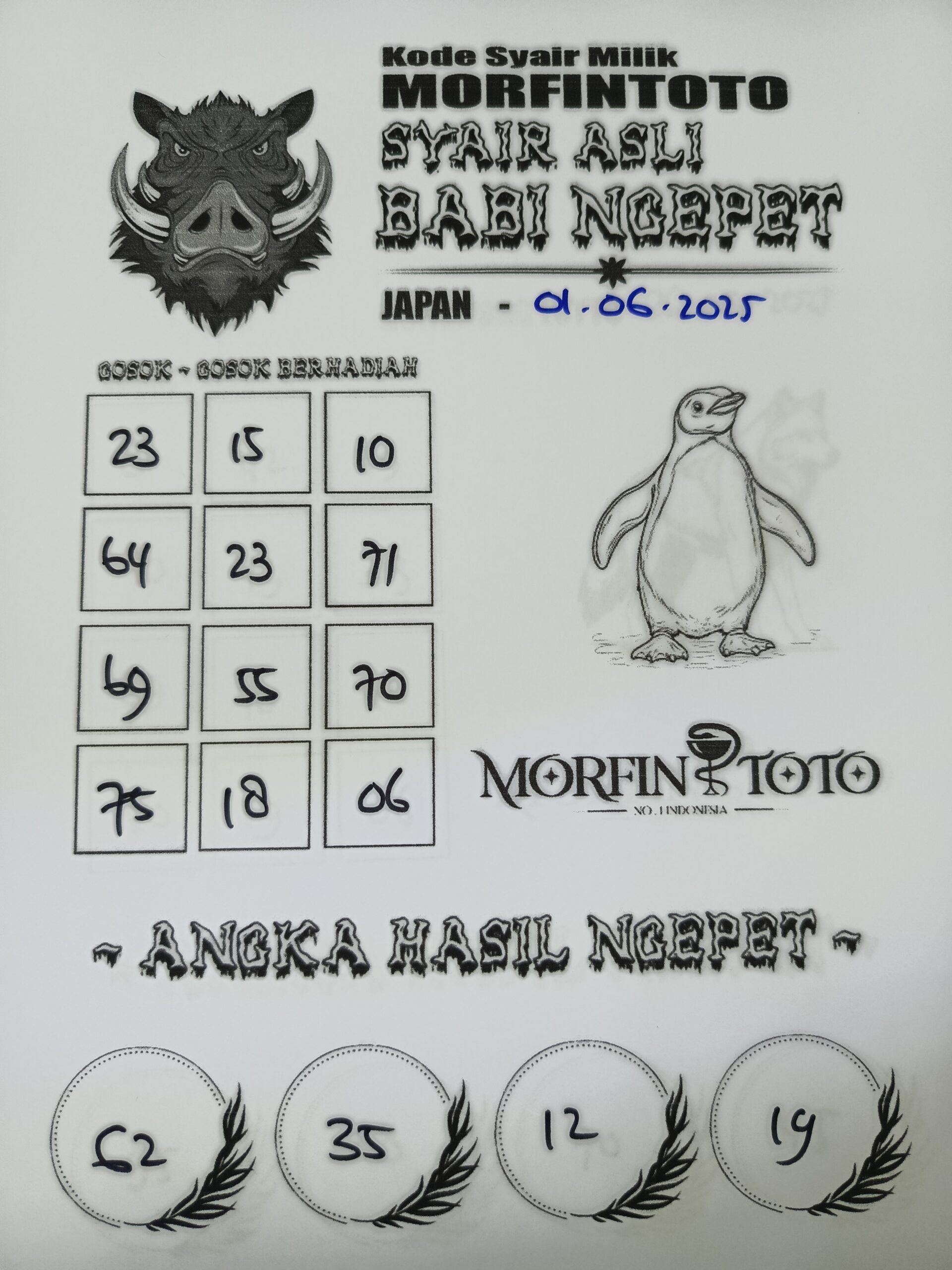 SYAIR TOGEL BABI NGEPET JAPAN 01 JUNI 2025