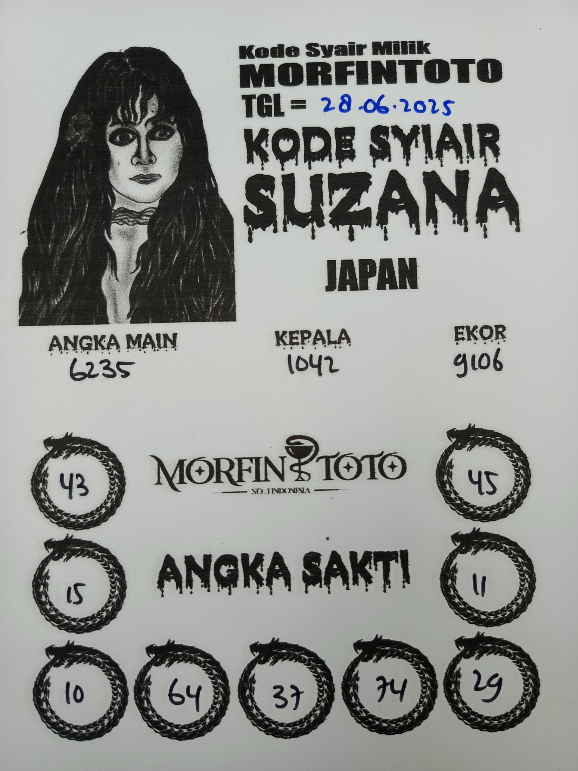 SYAIR TOGEL SUZANA JAPAN 28 JUNI 2025