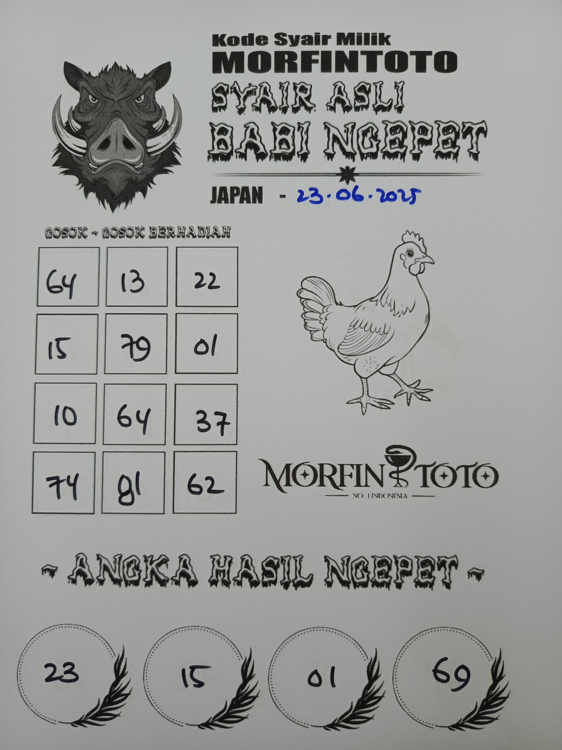 SYAIR TOGEL BABI NGEPET JAPAN 23 JUNI 2025