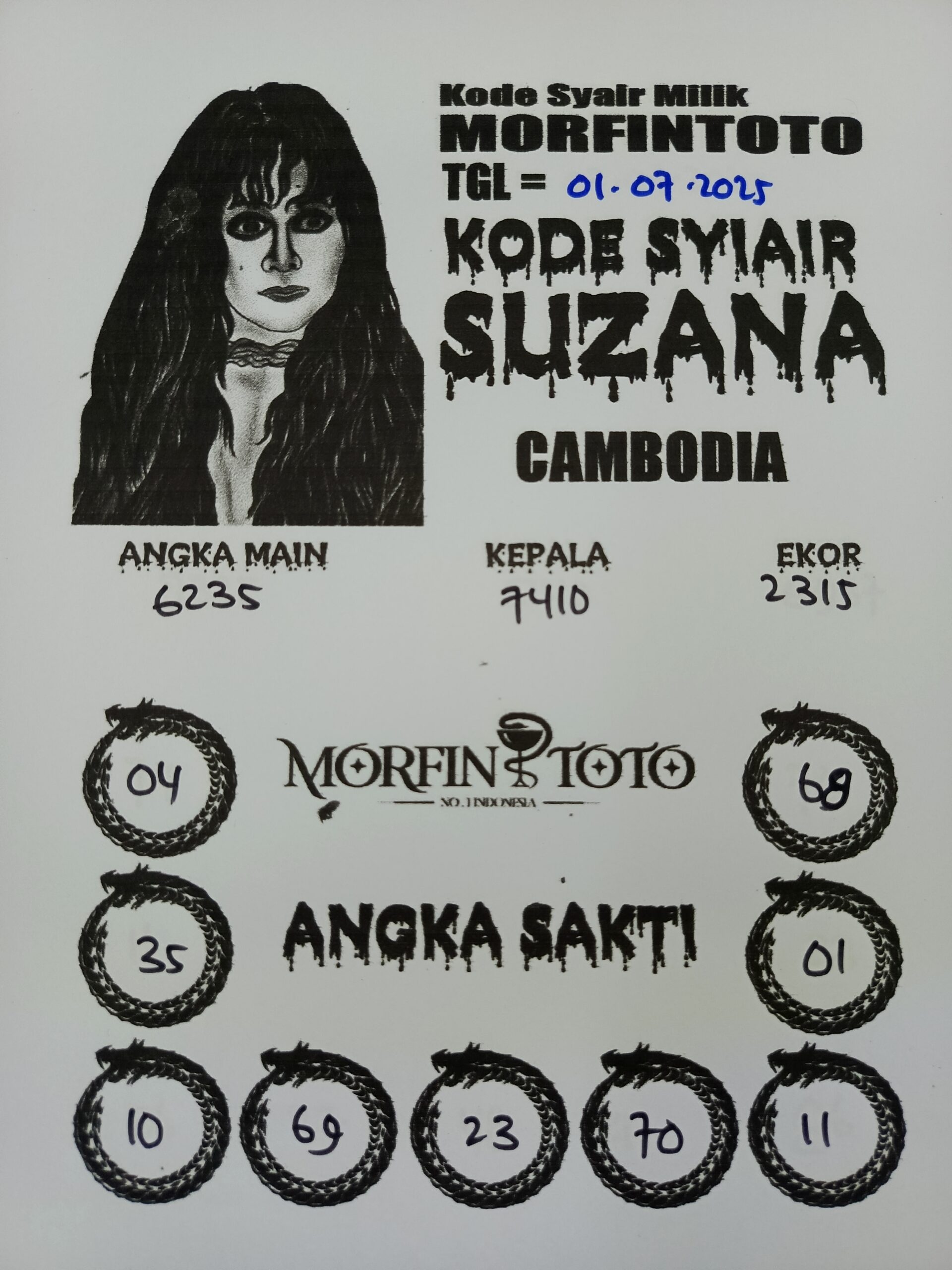 SYAIR TOGEL SUZANA CAMBODIA 01 JULI 2025